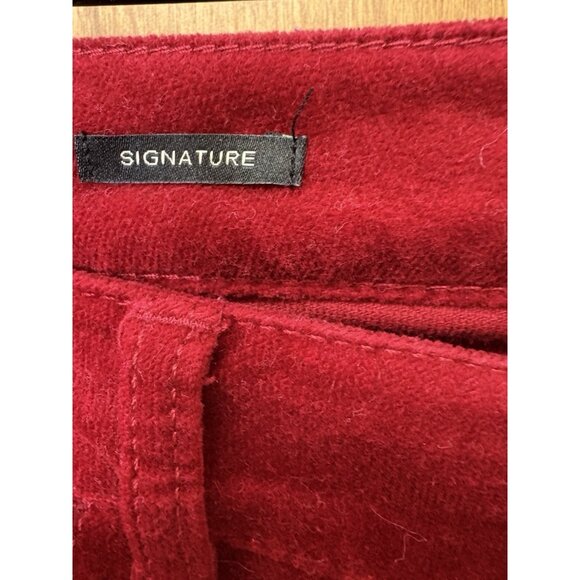 Talbots Signature Red Velvet Pants Womens Waist 30 Costume Christmas Santa Claus - Picture 6 of 10